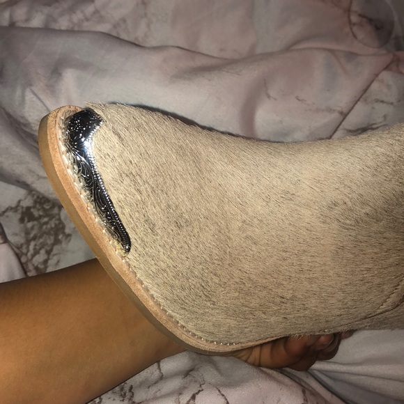 SOLD Jeffrey Campbell cowhide booties - Picture 7 of 11